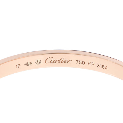 Cartier 18K Pink Gold LOVE Cuff Bracelet 17 3 of 3