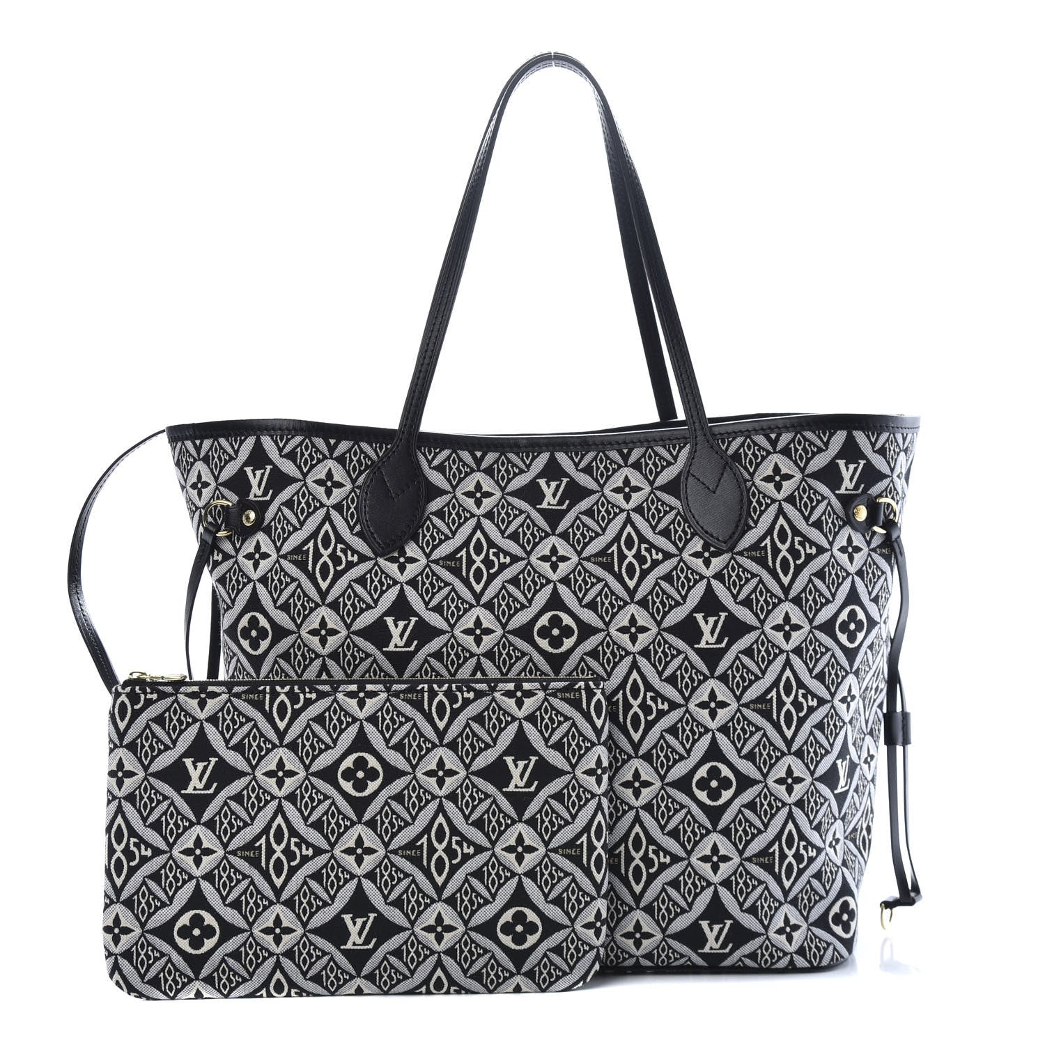 Louis Vuitton Jacquard Since 1854 Neverfull MM Grey 1 of 11
