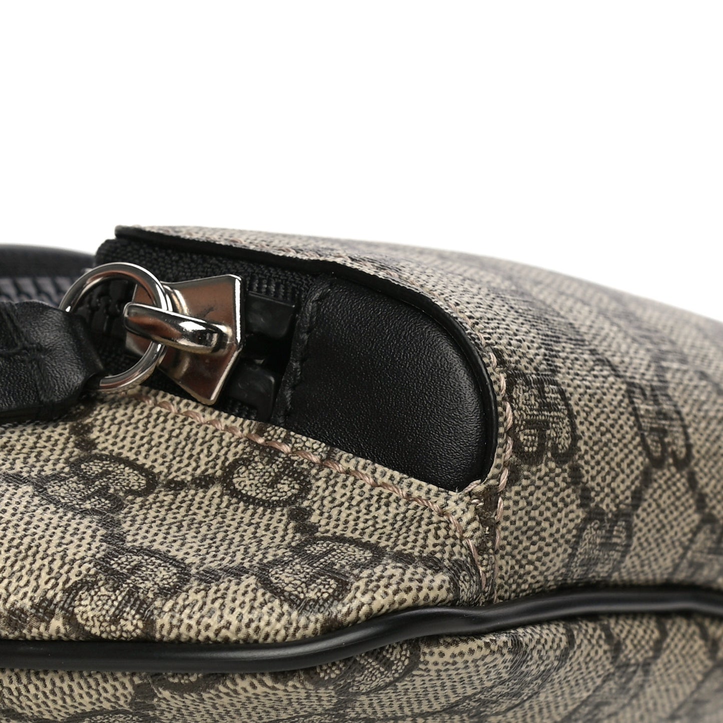 GG Supreme Monogram Belt Bag Black