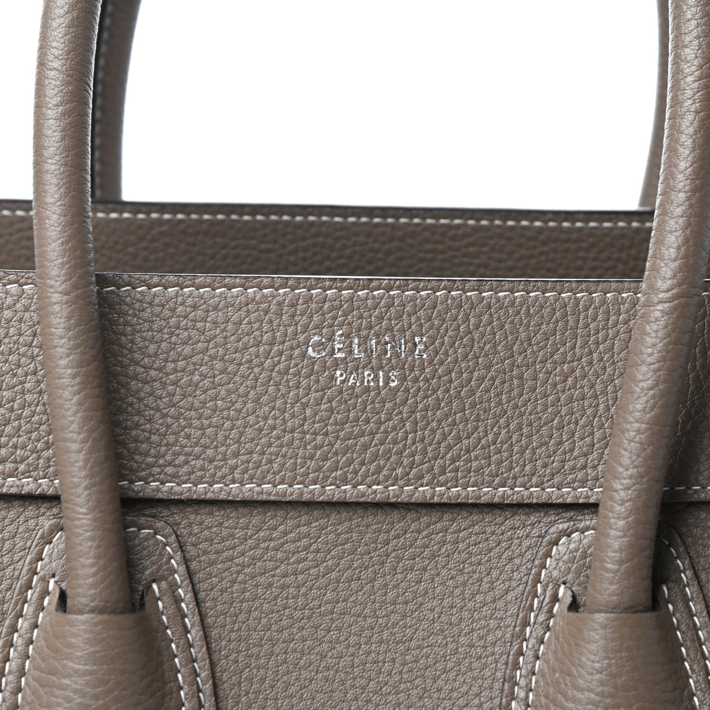 Drummed Calfskin Micro Luggage Souris
