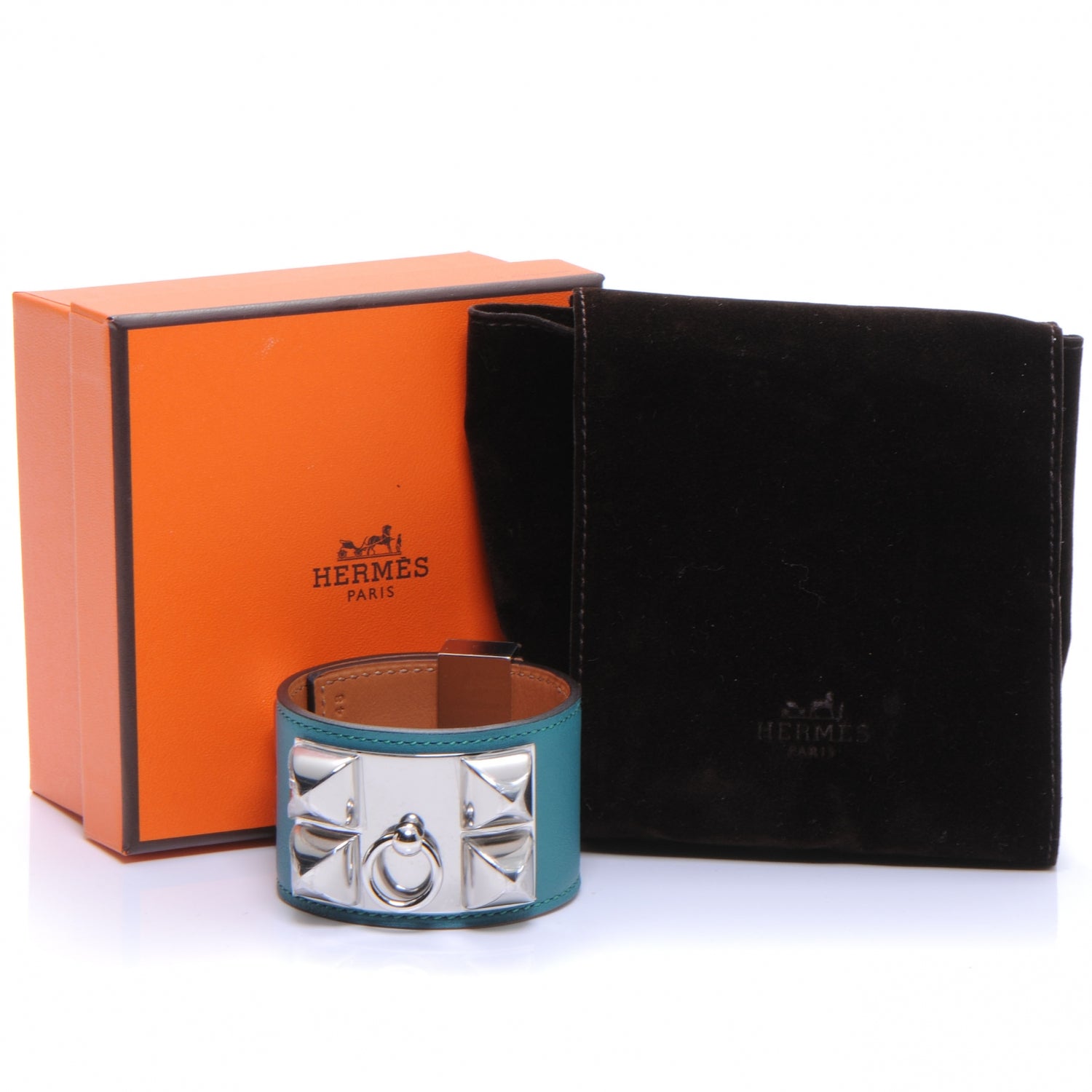 Hermes Swift Collier de Chien CDC Bracelet Malachite 4 of 6