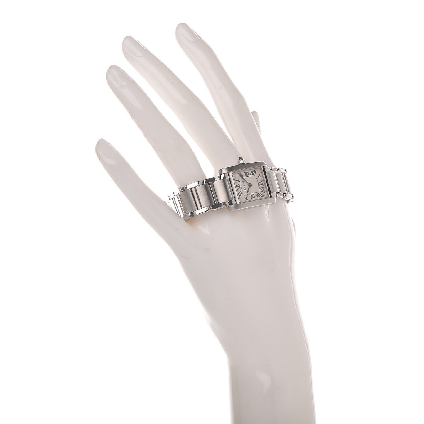 Stainless Steel 20mm Tank Francaise Quartz Watch