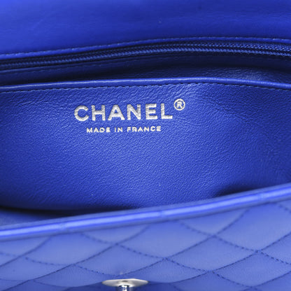 Chanel Lambskin Quilted Mini Rectangular Flap Royal Blue 6 of 10