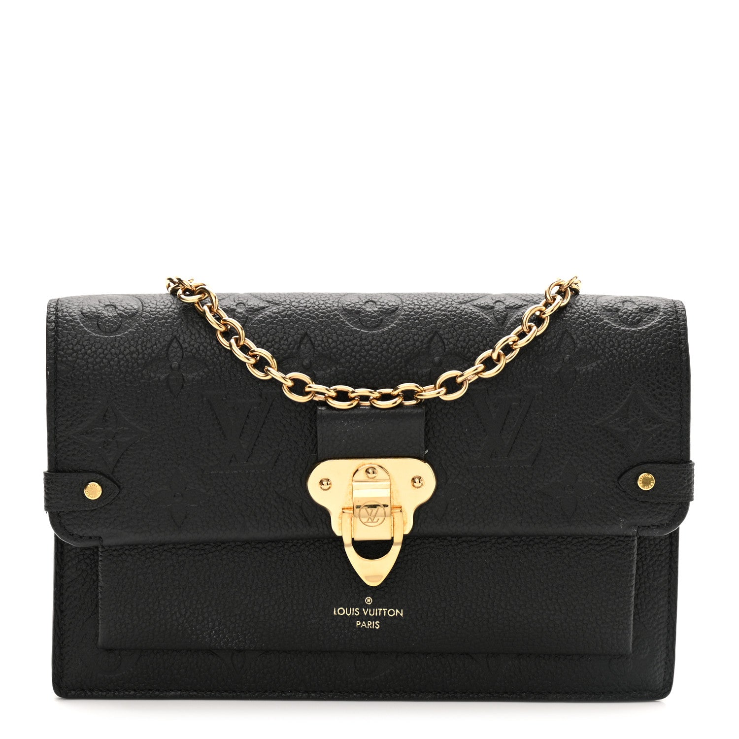Louis Vuitton Empreinte Vavin Chain Wallet Black 1 of 9