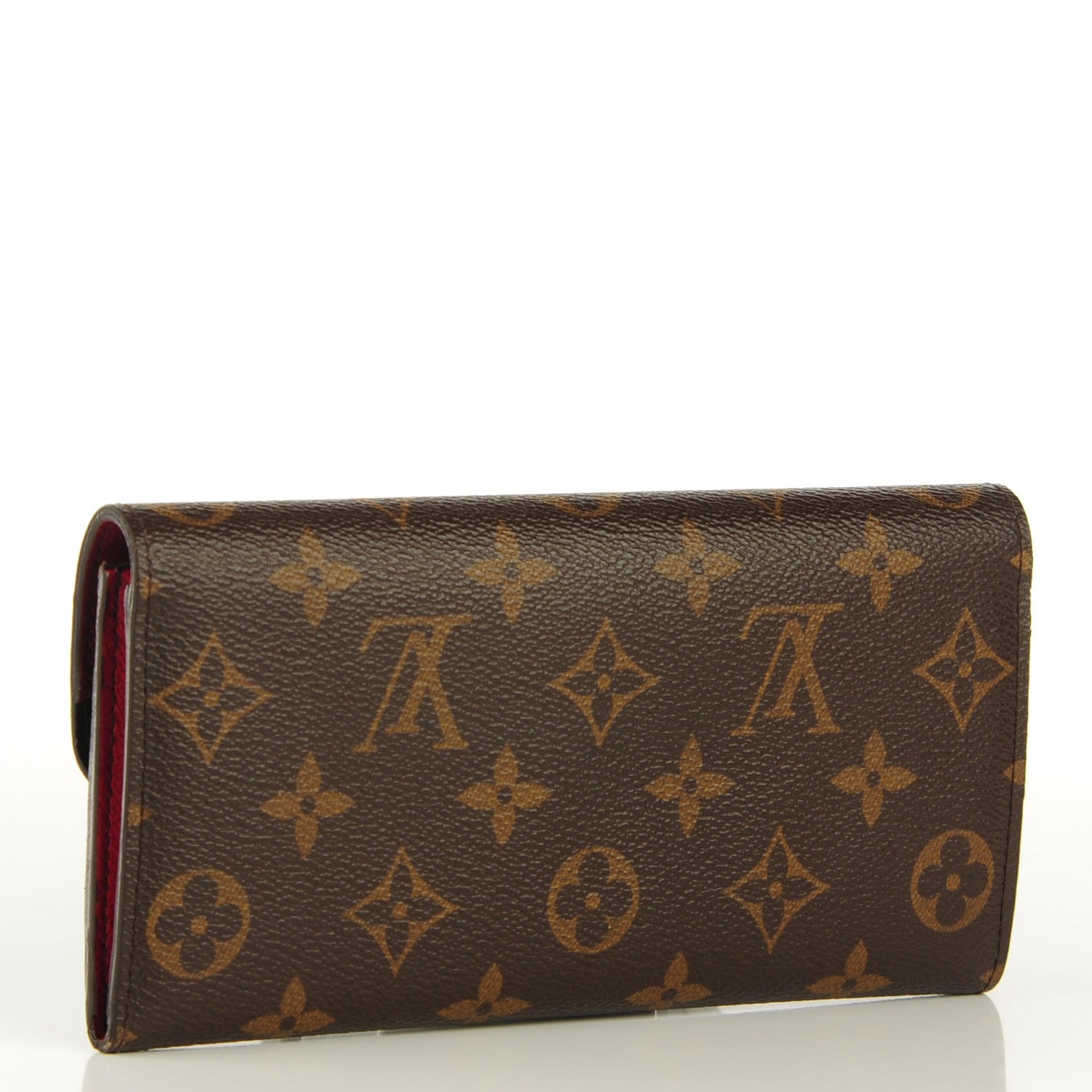 Louis Vuitton Monogram Emilie Wallet Red 3 of 7