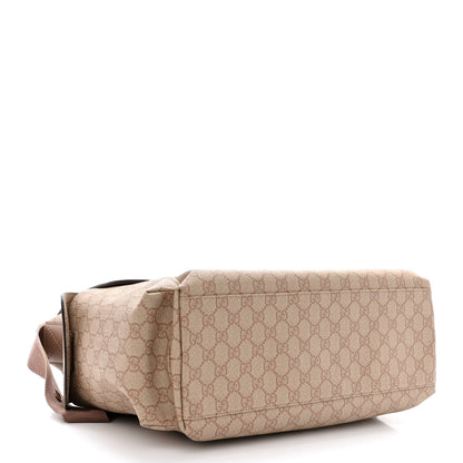 Gucci GG Supreme Monogram Messenger Diaper Bag Beige 4 of 10