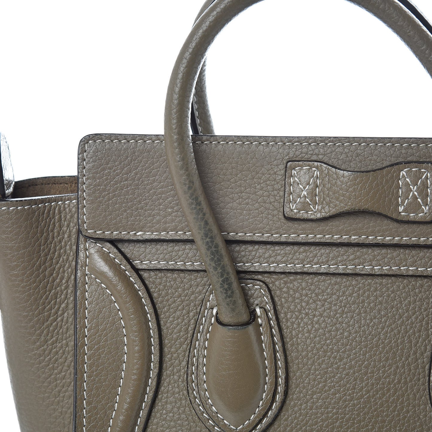 Drummed Calfskin Nano Luggage Souris