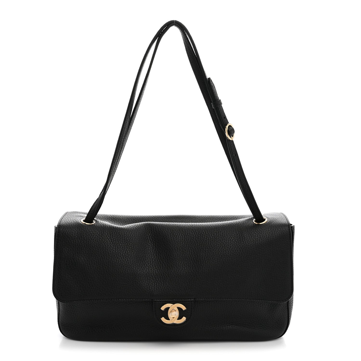 Chanel Grained Calfskin Small Souplissimo Maxi Flap Black 1 of 10
