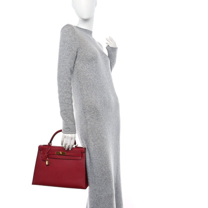 Hermes Epsom Kelly Sellier 32 Rouge Grenat 2 of 10