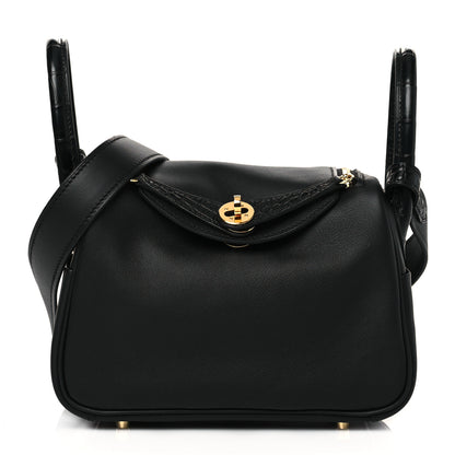 Hermes Swift Matte Alligator Mini Touch Lindy 20 Black 1 of 11