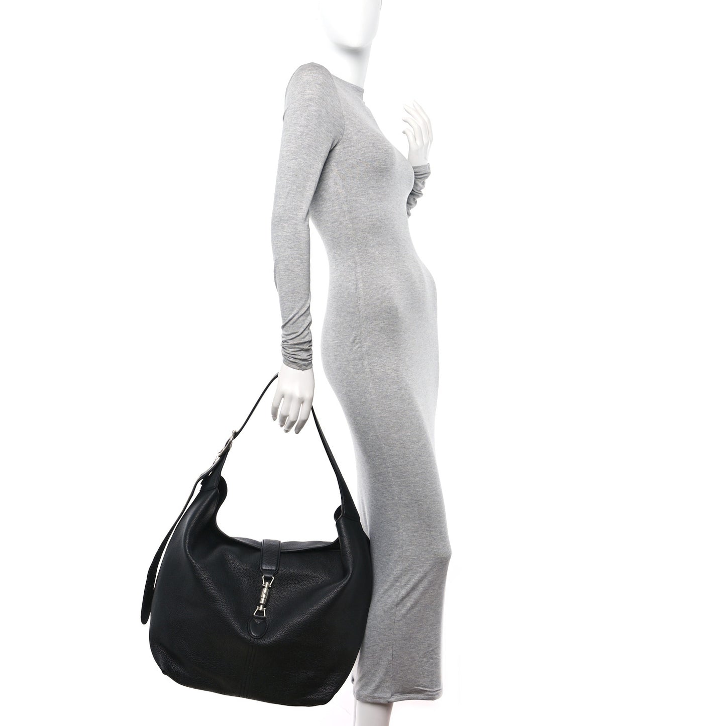 Amour Grane Calfskin Medium Jackie 1961 Crossbody Bag Black