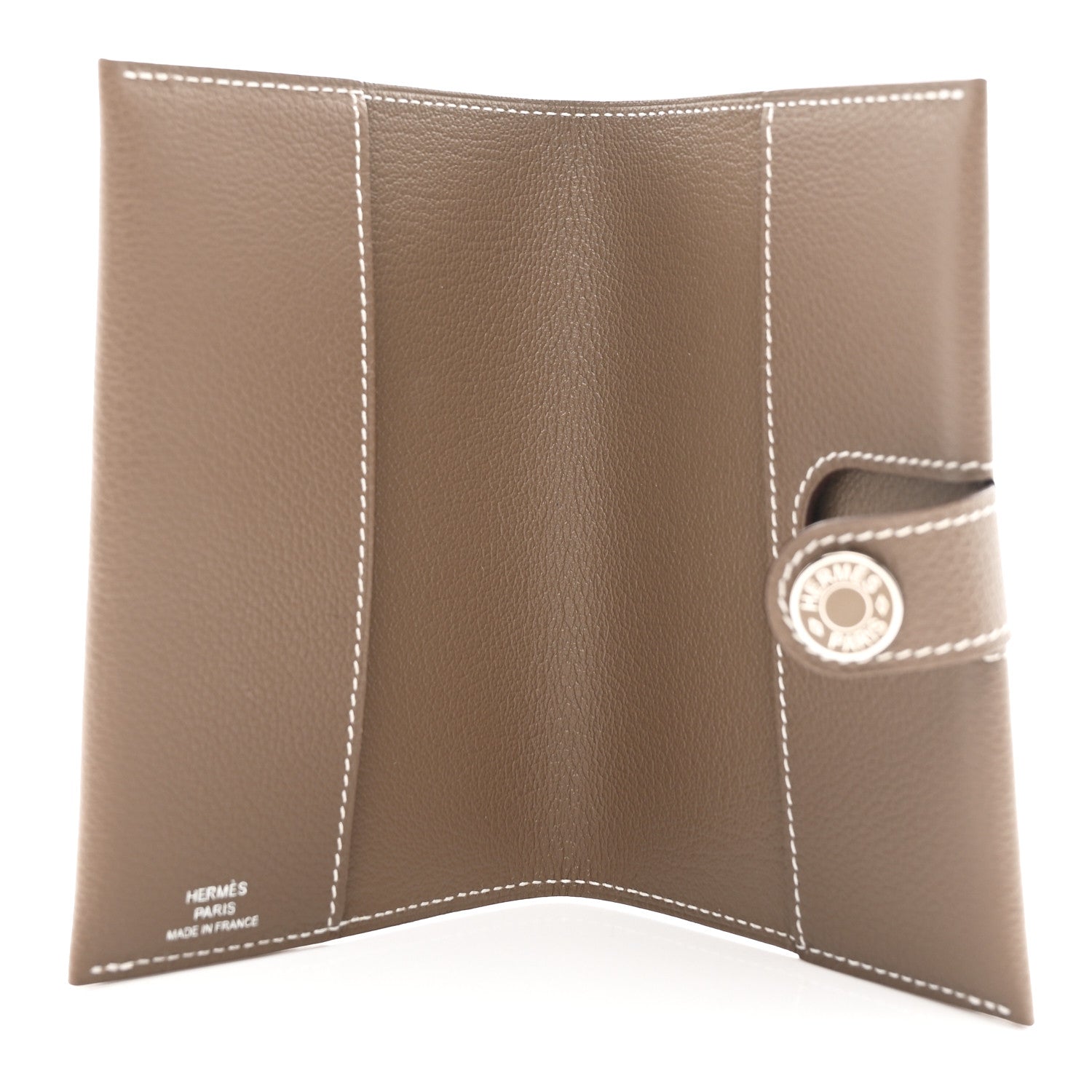 Hermes Evercolor Laque RMS Passport Holder Etoupe 1832916