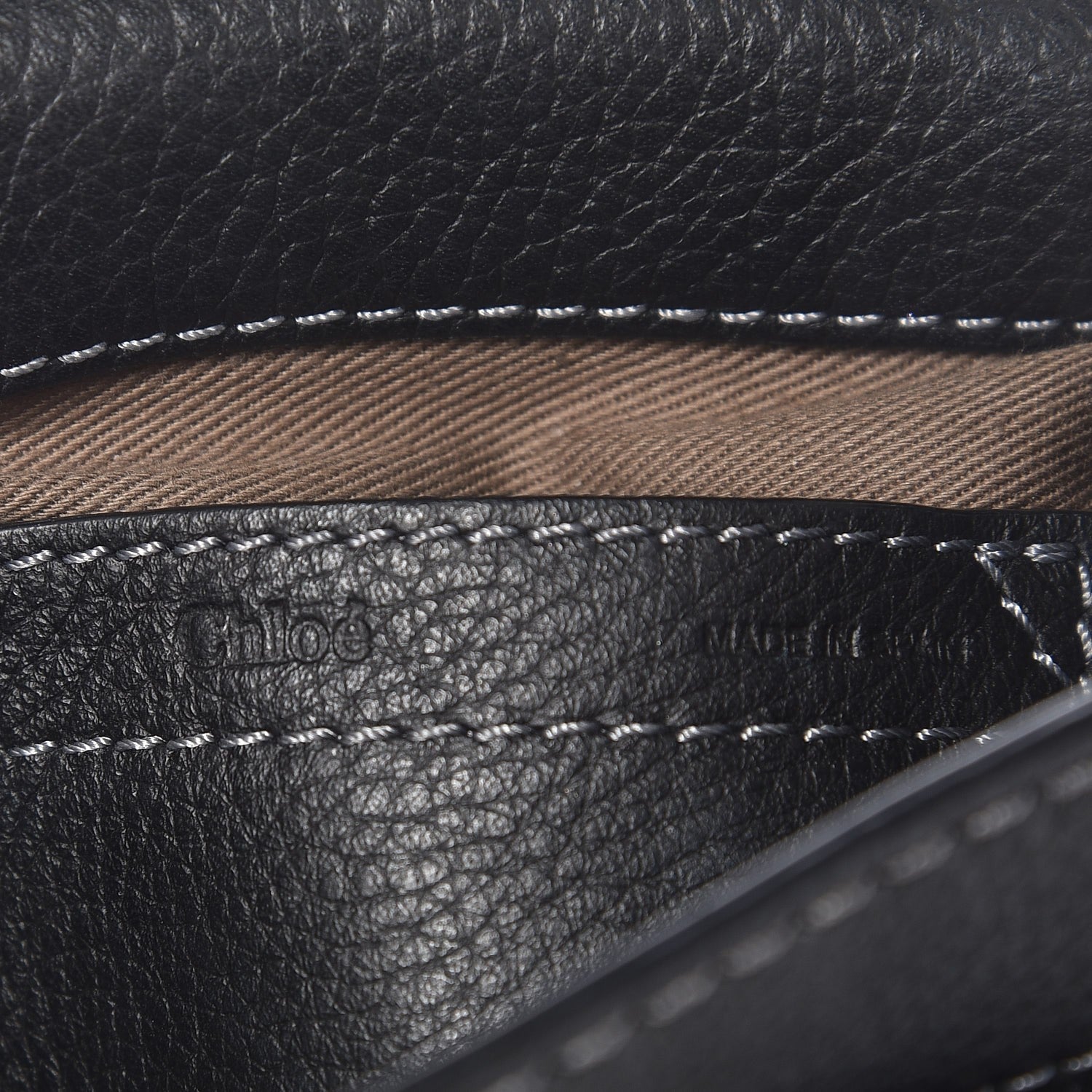 Chloe Calfskin Mini Marcie Round Crossbody Bag Black 6 of 6