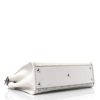 Fendi TPU FF Vitello Century Peekaboo Satchel White 4 of 13