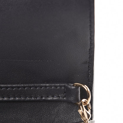 Christian Dior Patent Micro-Cannage Diorama Wallet on Chain Pouch White 10 of 16