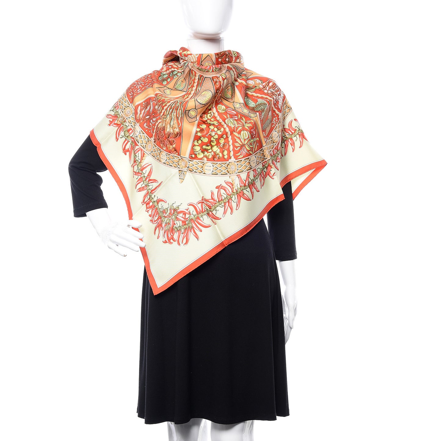 Silk Aux Pays Des Epices Scarf 90