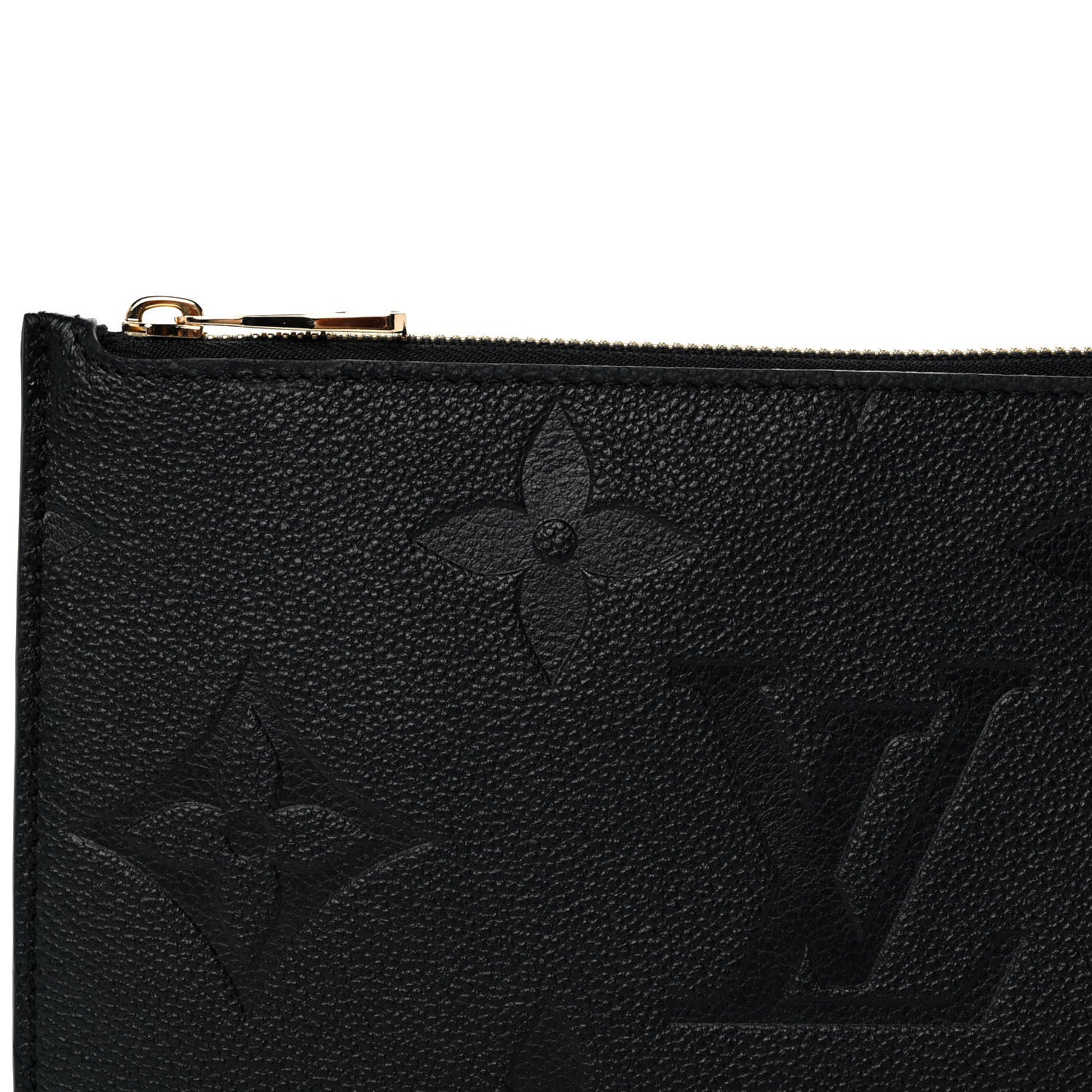 Louis Vuitton Empreinte Monogram Giant Neverfull MM Pochette Black 7 of 8
