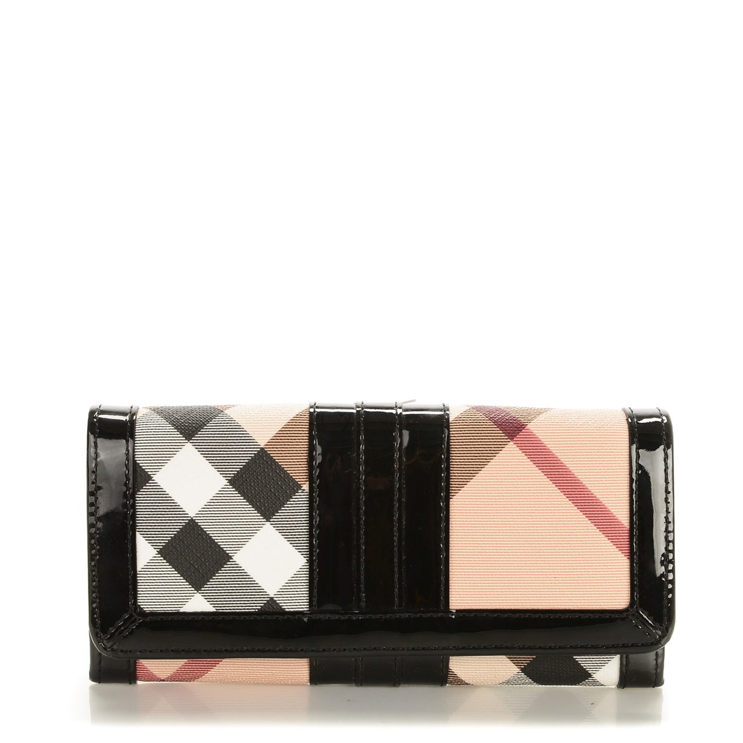 Supernova Check Penrose Continental Wallet Black