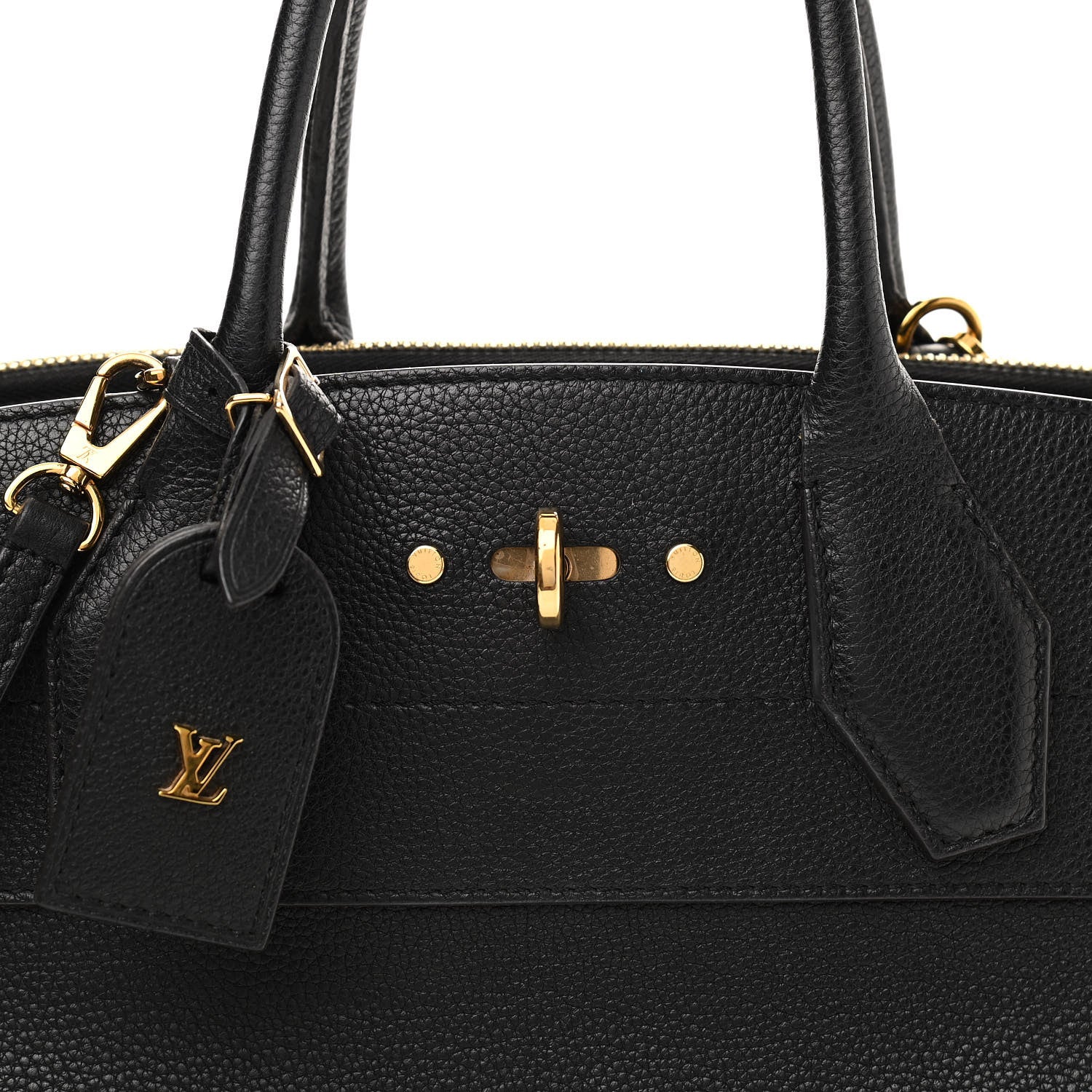 Louis Vuitton Taurillon City Steamer MM Black 7 of 14
