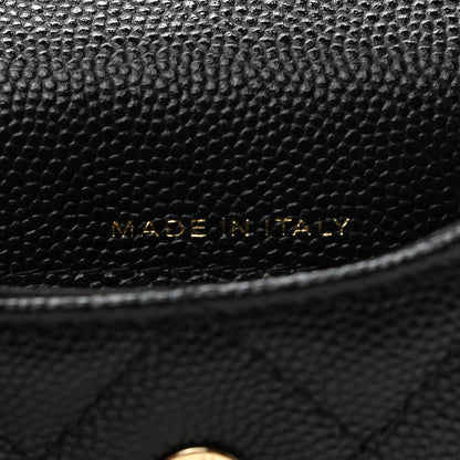 Chanel Caviar Quilted Pearl Card Holder On Chain Black 7 of 8