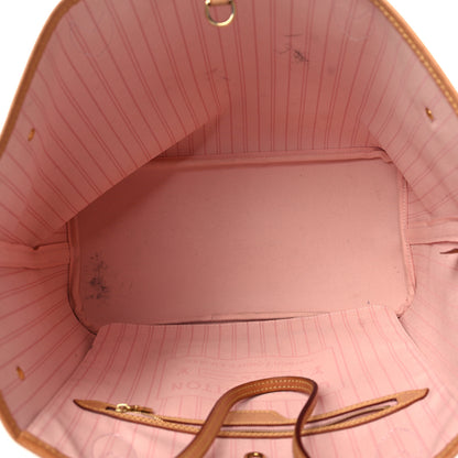 Louis Vuitton Damier Azur Neo Neverfull MM Rose Ballerine 5 of 12