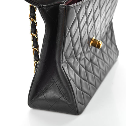 Chanel Lambskin Quilted XL Jumbo Single Flap Black 15 of 17