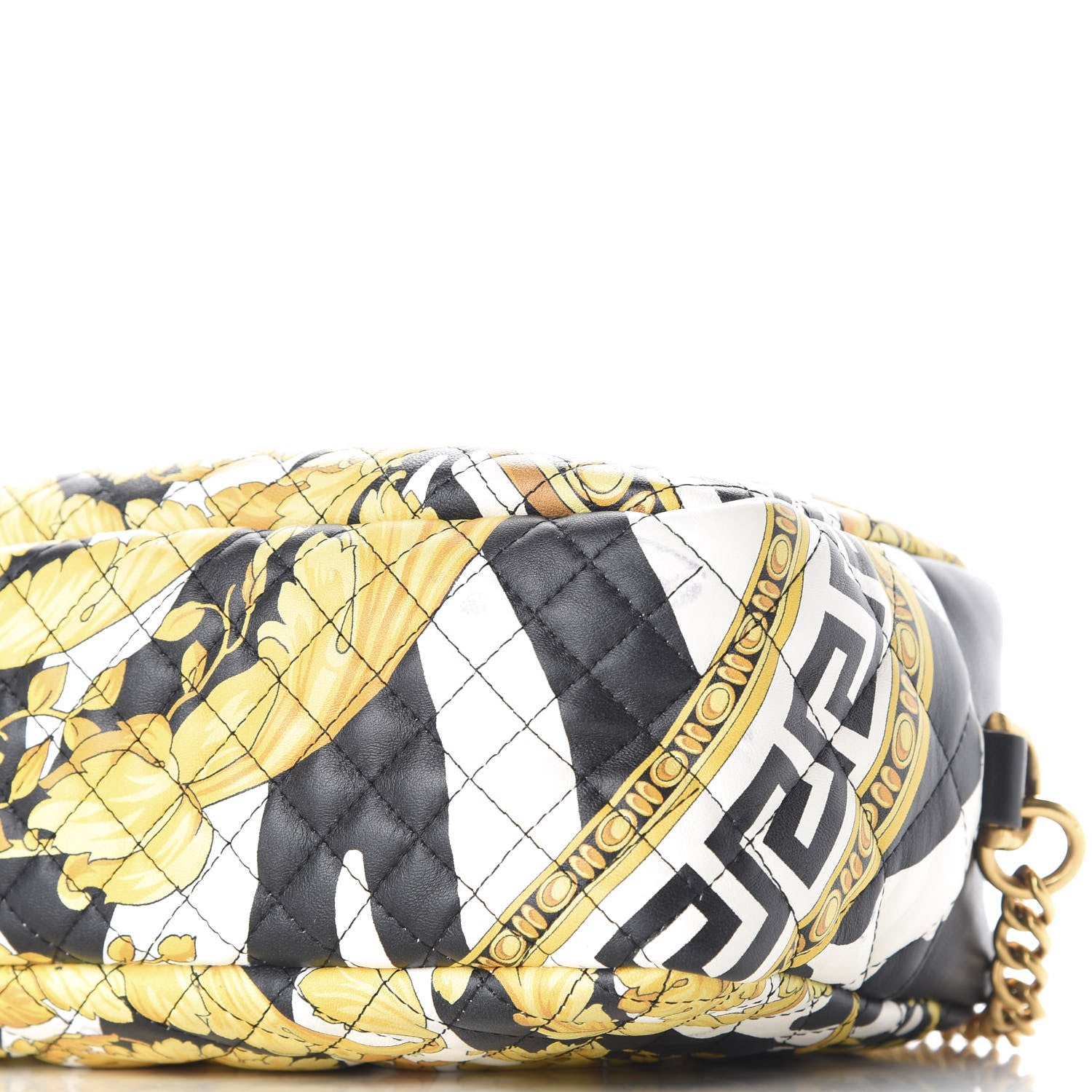 Versace Nappa Quilted Barocco Print Small Camera Bag Black 6 of 8