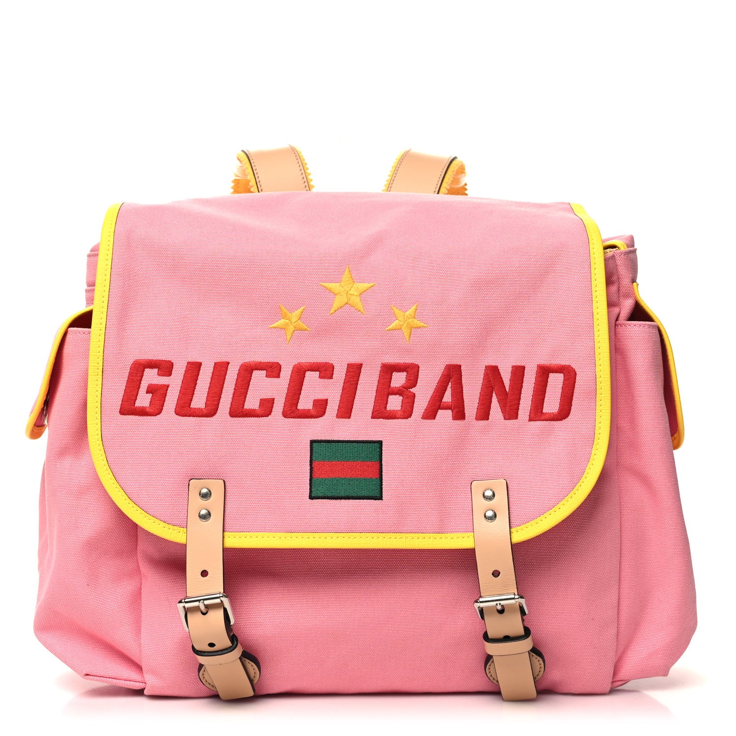 Canvas Childrens Gucci Band Backpack Pink