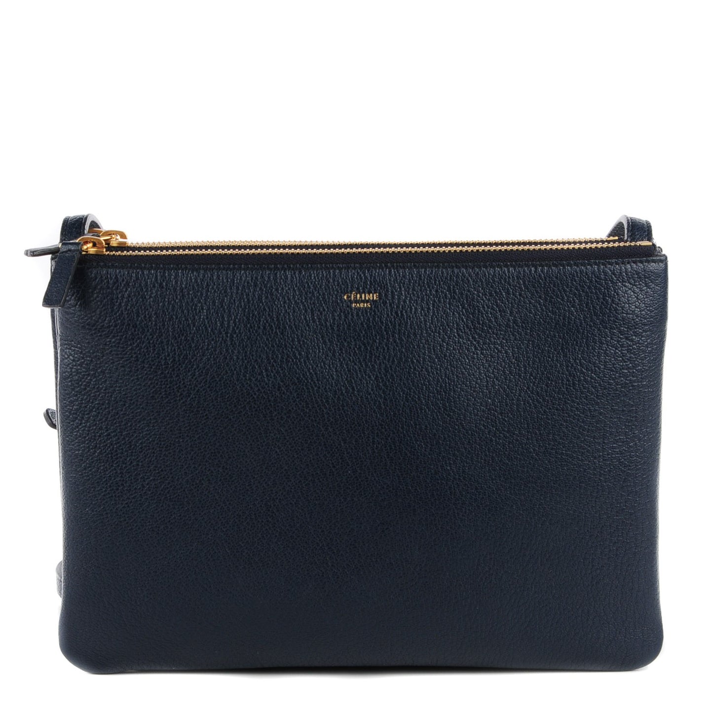 Goatskin Large Trio Crossbody Dark Blue