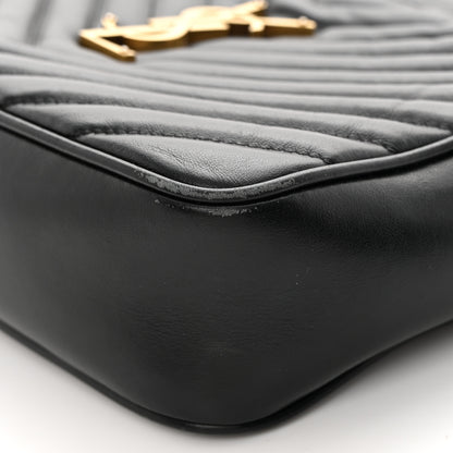 Saint Laurent Calfskin Matelasse Monogram Lou Camera Bag Black 9 of 18