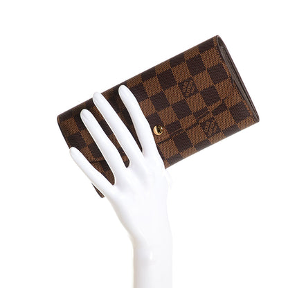Louis Vuitton Damier Ebene Sarah Wallet 2 of 7
