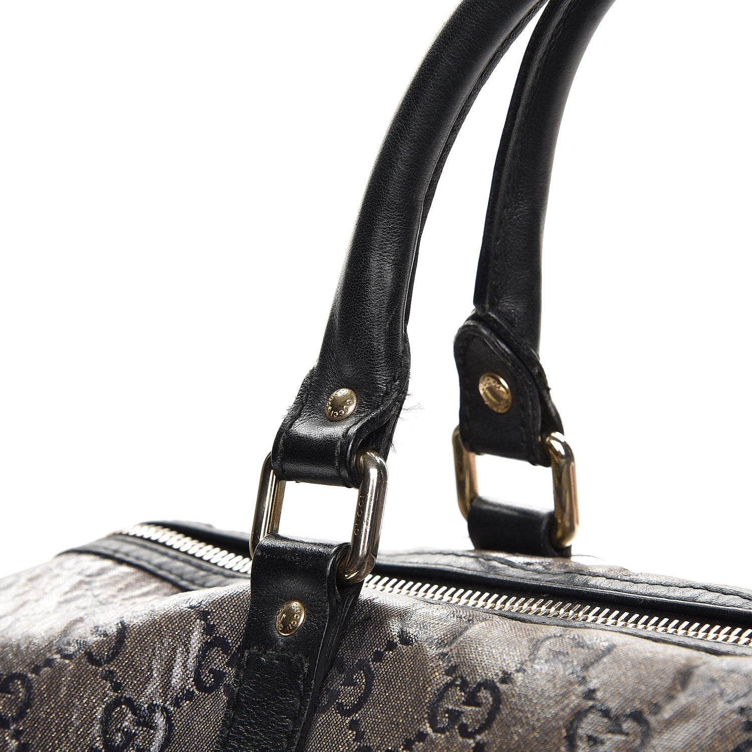 Gucci Crystal Monogram Joy Medium Boston Black 11 of 13