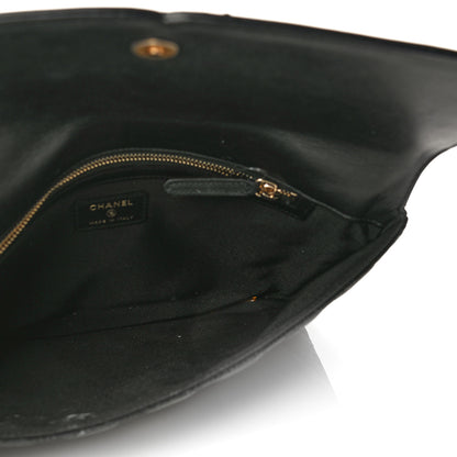 Chanel Caviar Quilted Filigree Flap Pouch Black 5 of 18