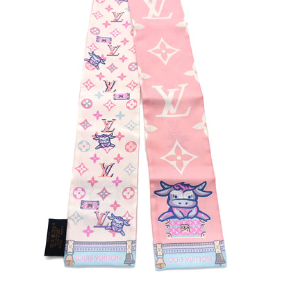 Louis Vuitton Silk Monogram Rodeo Bandeau Rose 2 of 3
