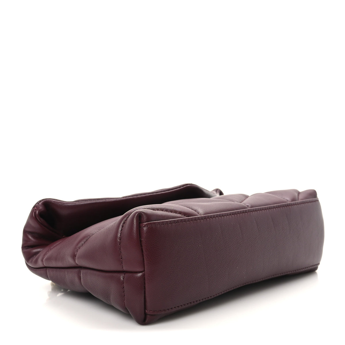 Lambskin Quilted Toy Loulou Puffer Monogram Chain Satchel Rouge Cabernet