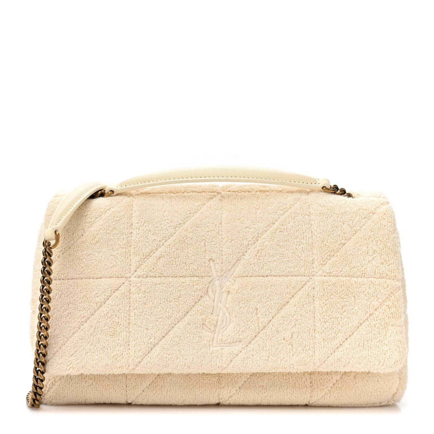 Saint Laurent Terry Patchwork Monogram Medium Jamie Tropical Sand 1 of 9