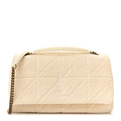 Saint Laurent Terry Patchwork Monogram Medium Jamie Tropical Sand 1 of 9