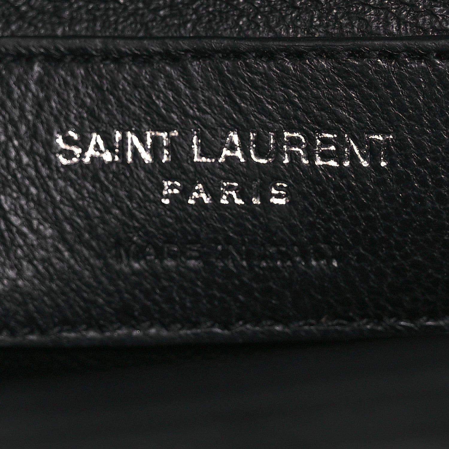 Saint Laurent Calfskin Crocodile Embossed Small Classic Monogram Kate Tassel Satchel Black 6 of 12