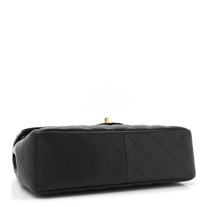 Chanel Caviar Quilted Jumbo Double Flap Black 4 of 16