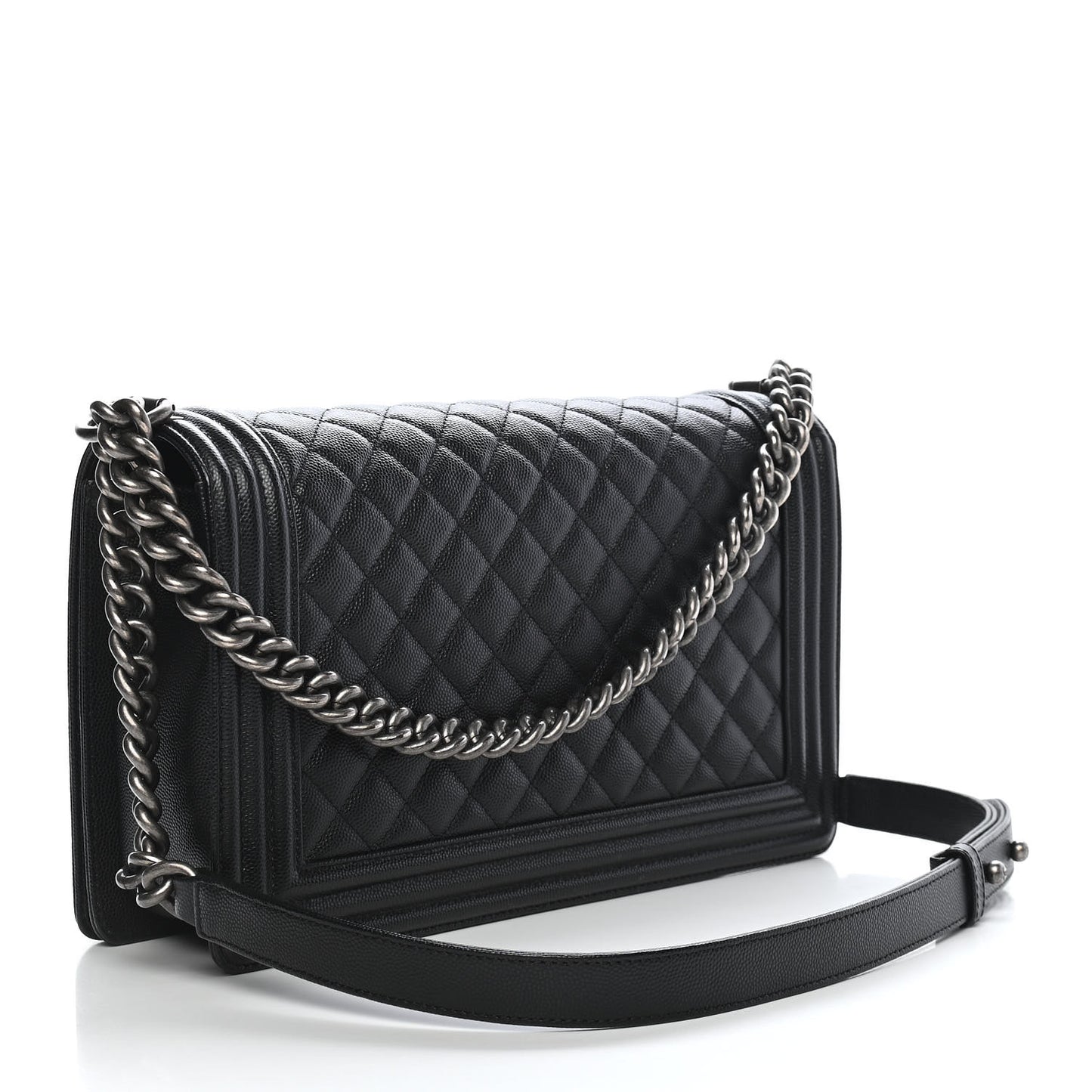 Caviar Quilted New Medium Boy Flap Black