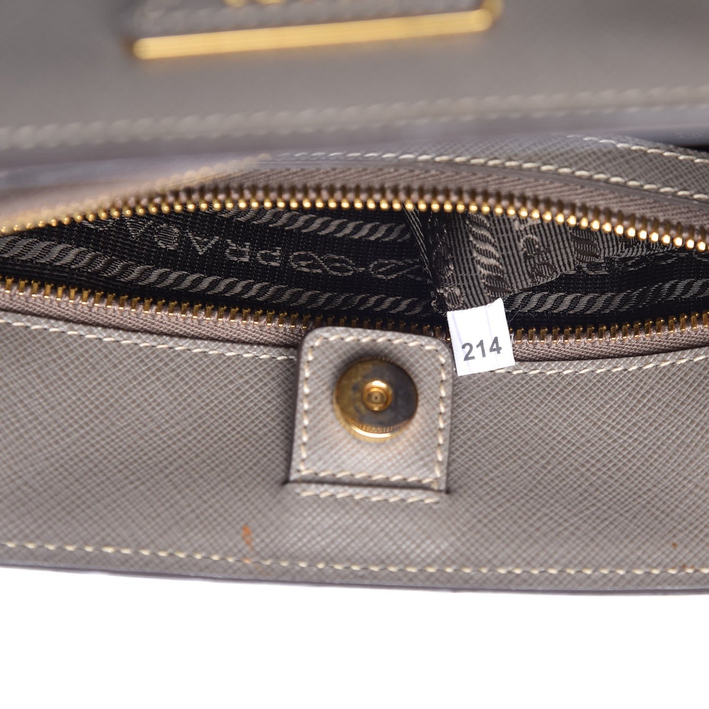 Saffiano Lux Medium Tote Argilla