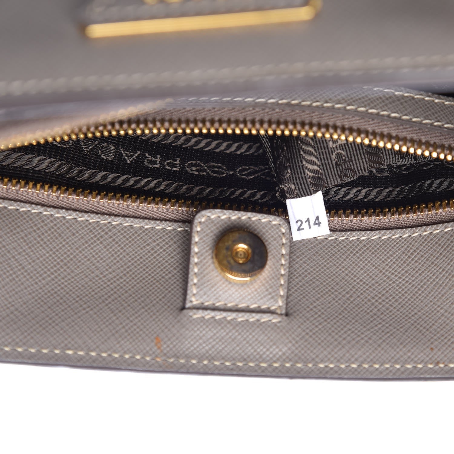 Prada Saffiano Lux Medium Tote Argilla 9 of 17