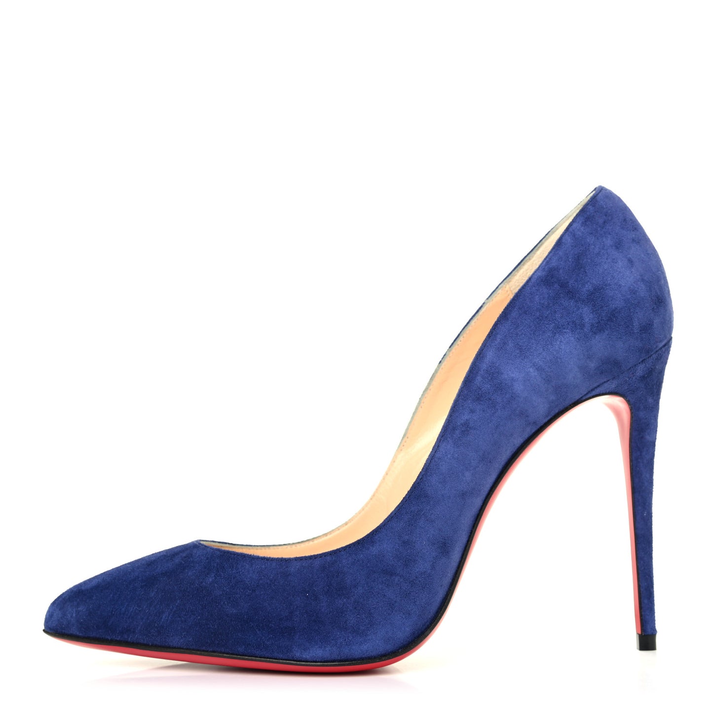 Veau Velours Pigalle Follies 100 Pumps 37 Metal Blue