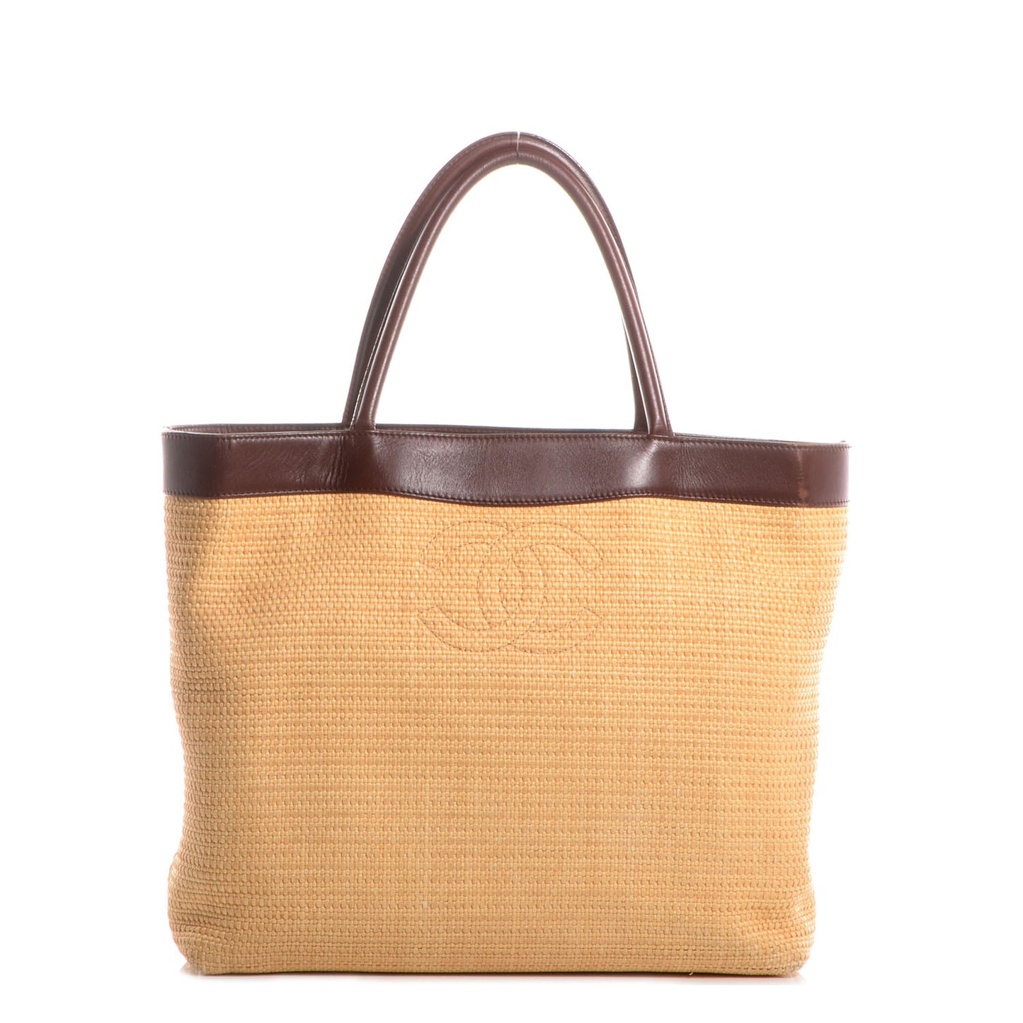 Straw Raffia Summer Tote Beige Brown