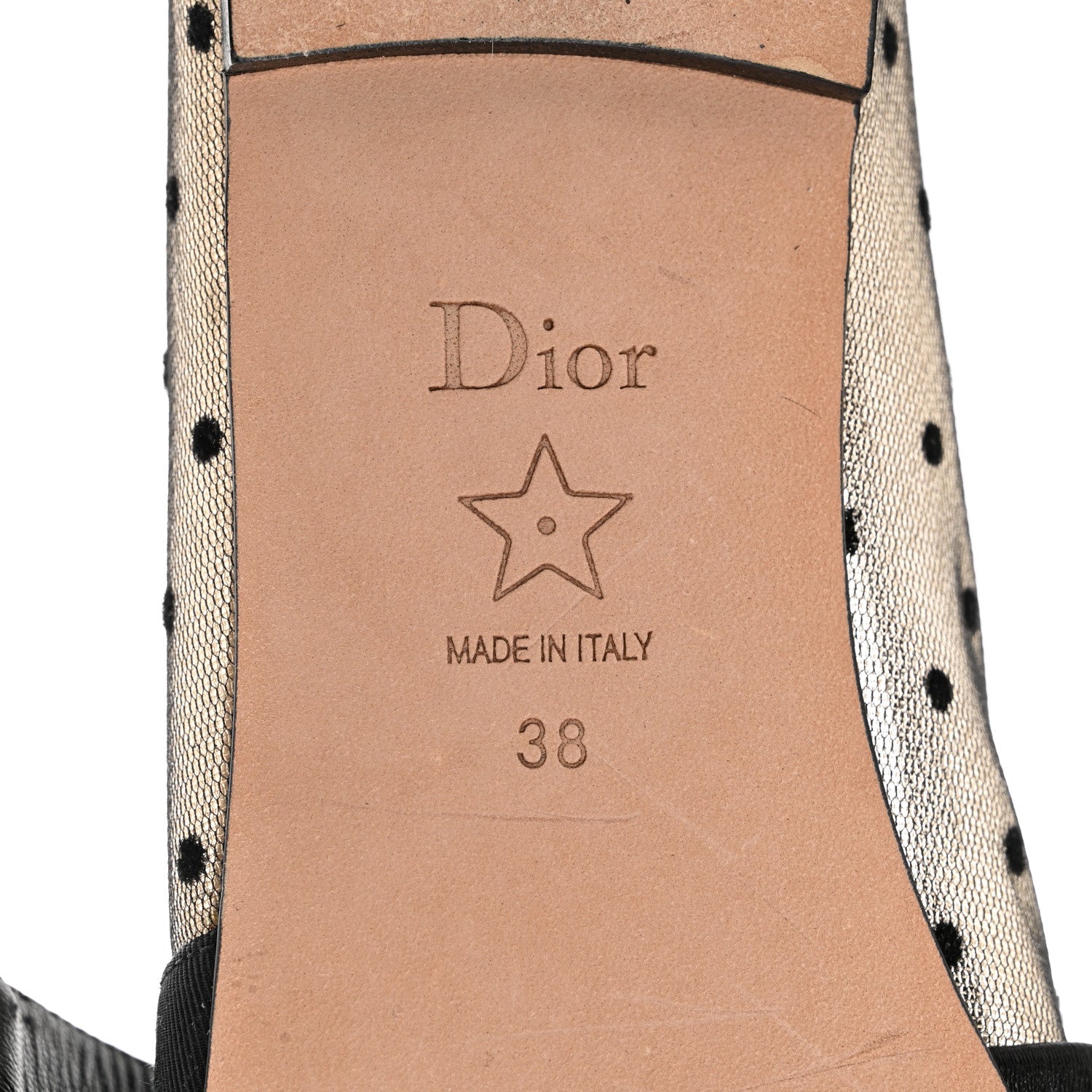 Christian Dior Mesh Plumetis Grosgrain Ribbon Crystal Embellished J'Adior Slingback Ballet Flats 38 Black 6 of 7