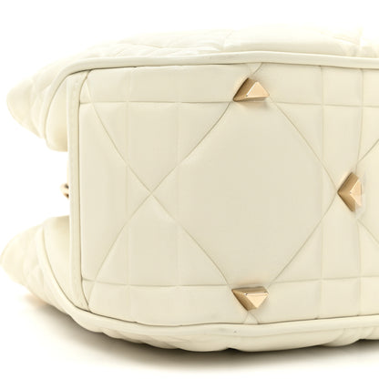 Christian Dior Calfskin Cannage Small The Lady 95.22 Ivory 9 of 14
