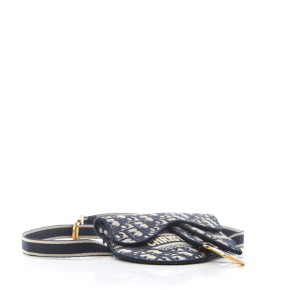 Christian Dior Oblique Saddle Pouch Blue 4 of 6
