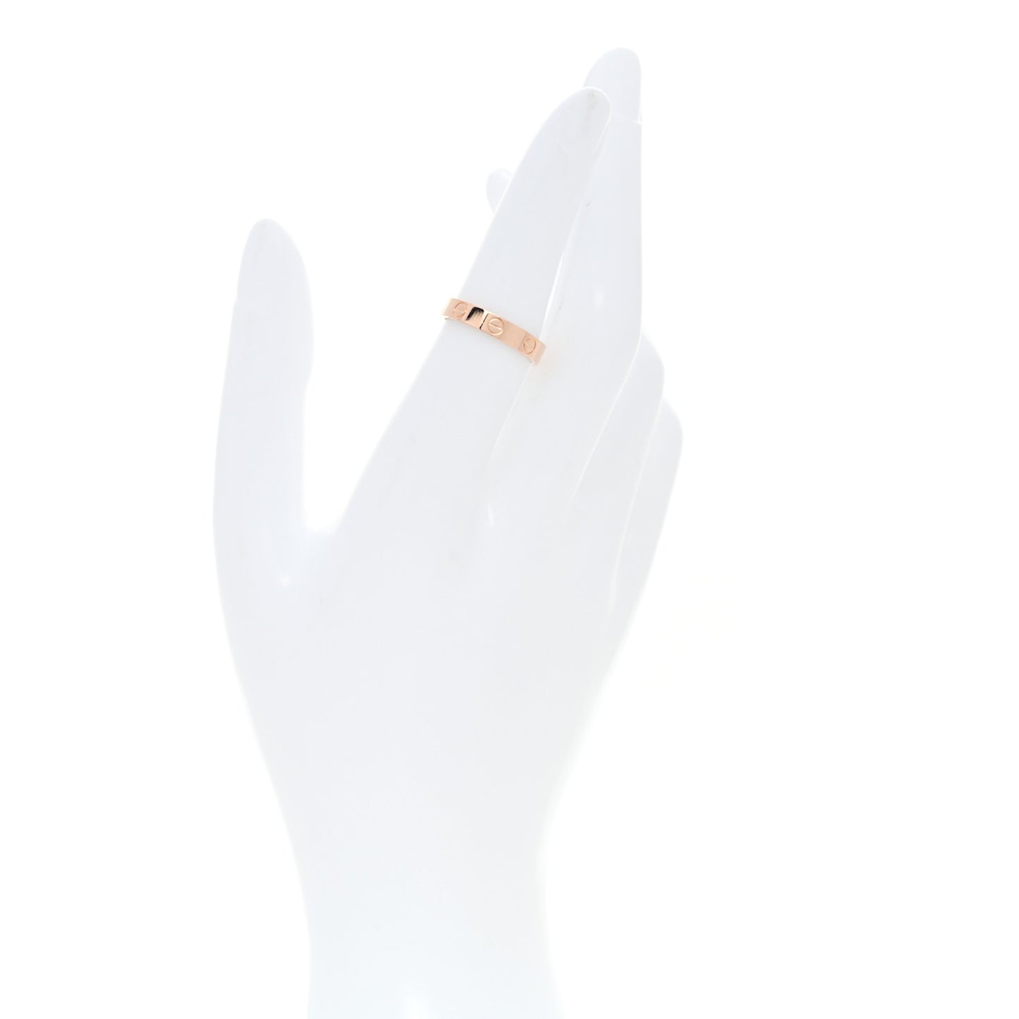 18K Pink Gold 3.5mm LOVE Wedding Band Ring 52 6