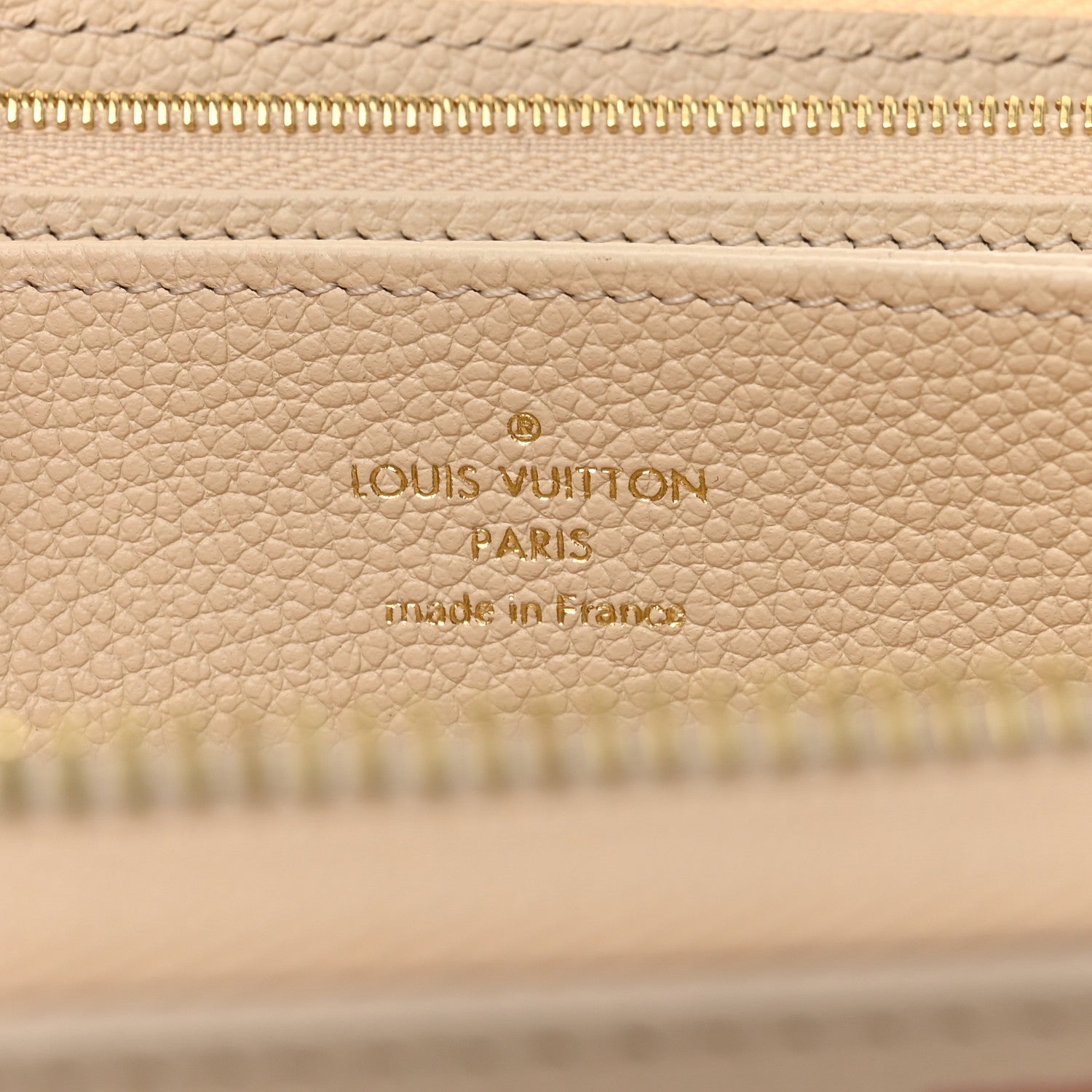 Louis Vuitton Empreinte Monogram Giant Zippy Wallet Creme Bois De Rose 6 of 6