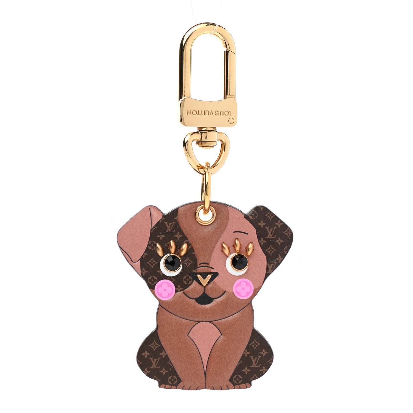 Monogram Puppy Bag Charm Key Holder